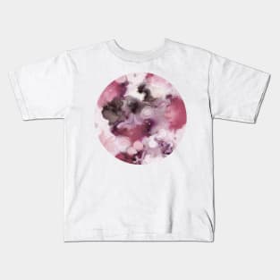 Organic Abstract in shades of plum Kids T-Shirt